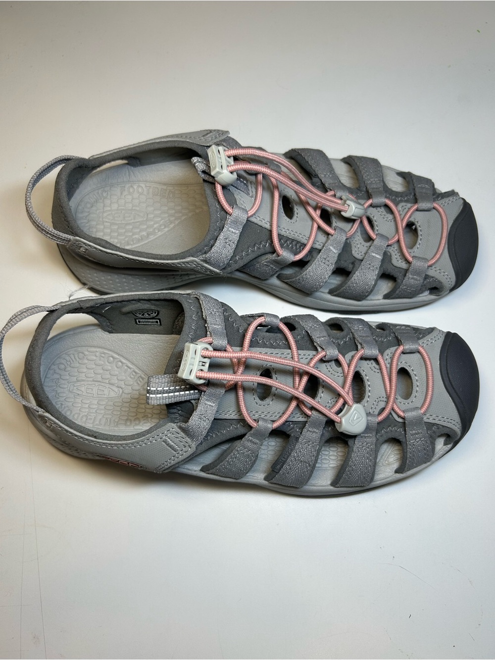 Keen Astoria West Sandal Women's 9 Gray Coral 1023589 Water Kayak Watersports - Picture 4 of 16